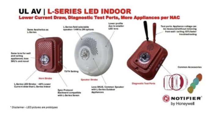 L-Series With LED Indoor Ceiling Speaker Strobes