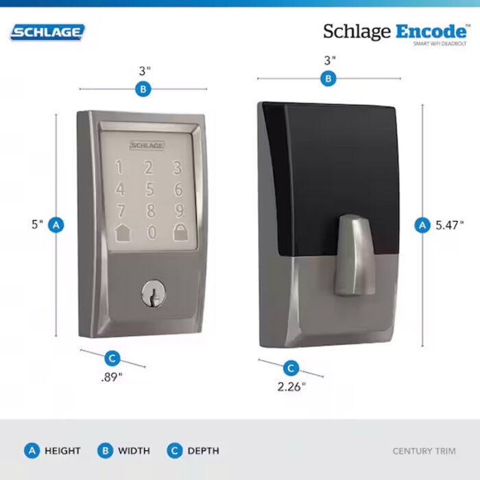 Schlage Encode Smart WiFi Deadbolt and WiFi Smart Lock